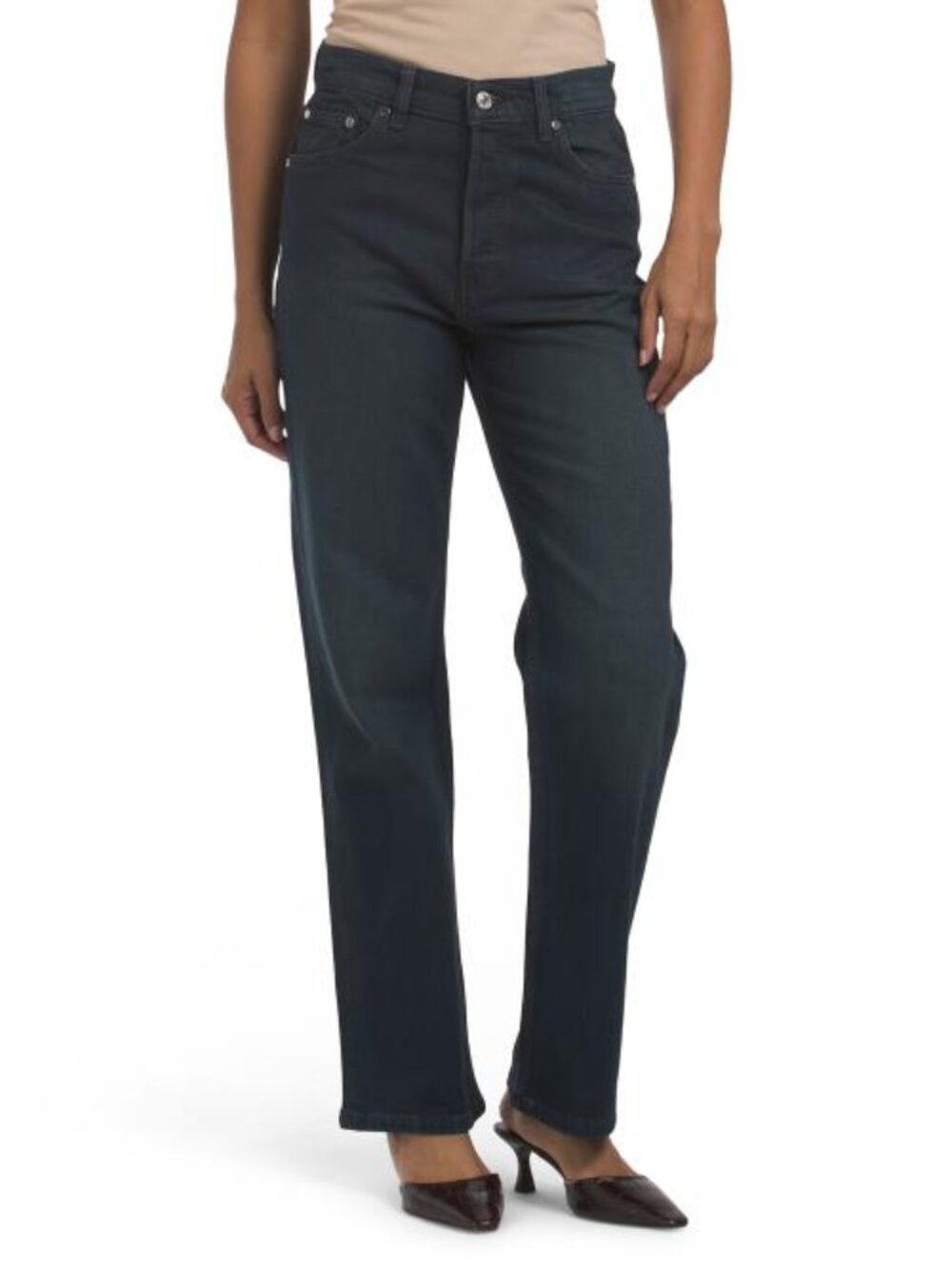 EB DENIM High Rise Straight Jeans